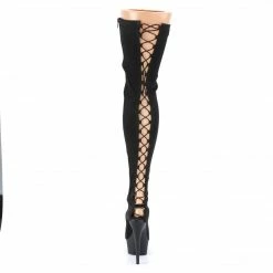 Pleaser Exotic Dancing DELIGHT-3003 - Blk Lycra/Blk Matte