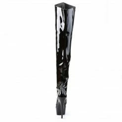 Pleaser DELIGHT-3010 - Blk Pat/Blk Exotic Dancing