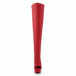 Pleaser Exotic Dancing DELIGHT-3019 - Red Faux Leather/Red Matte