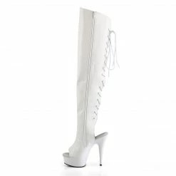 Pleaser DELIGHT-3019 - Wht Faux Leather/Wht