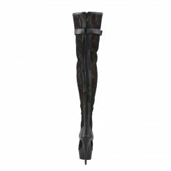 Pleaser DELIGHT-3025ML - Blk Faux Leather-Mesh-Lace/Blk Matte Exotic Dancing 10 Pleaser DELIGHT-3025ML - Blk Faux Leather-Mesh-Lace/Blk Matte Exotic Dancing