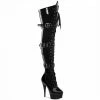 Pleaser DELIGHT-3028 - Blk Str Pat/Blk Exotic Dancing