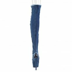 Pleaser DELIGHT-3030 - Denim Blue Str Fabric 10 Pleaser DELIGHT-3030 - Denim Blue Str Fabric