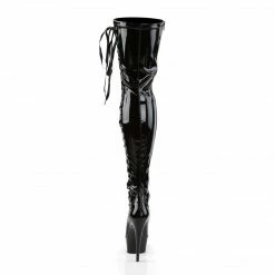Pleaser Exotic Dancing DELIGHT-3050 - Blk Str Pat/Blk