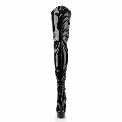 Pleaser DELIGHT-4000 - Blk Str Pat/Blk
