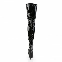 Pleaser DELIGHT-4000 - Blk Str Pat/Blk