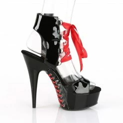 Pleaser DELIGHT-600-14FH - Blk Pat/Blk