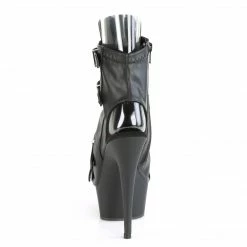 Pleaser DELIGHT-600-19 - Blk Faux Leather/Blk Matte Exotic Dancing 10 Pleaser DELIGHT-600-19 - Blk Faux Leather/Blk Matte Exotic Dancing