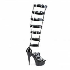 Pleaser DELIGHT-600-46 - Blk Pat/Blk