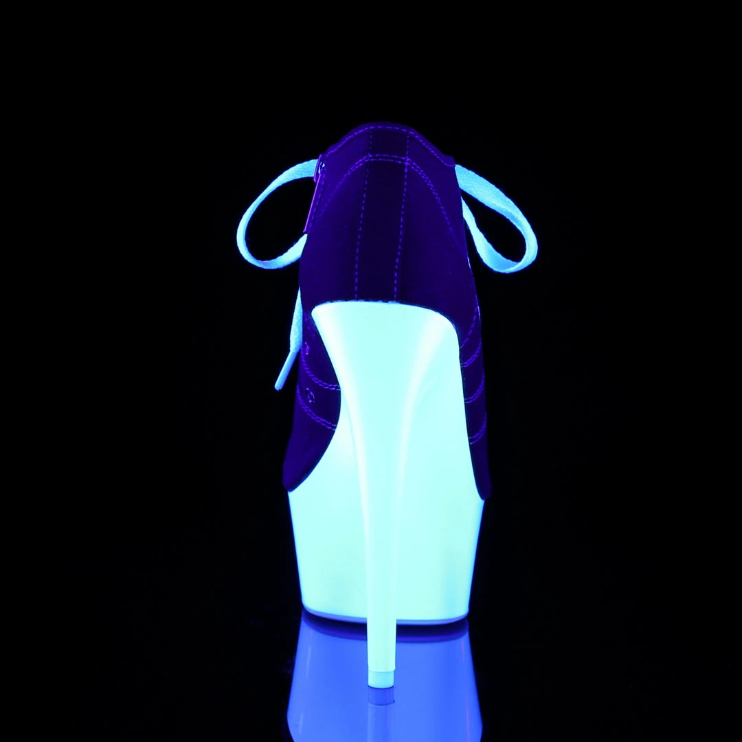 Pleaser DELIGHT-600SK-01 - Red Canvas/Neon White Exotic Dancing 6 Pleaser DELIGHT-600SK-01 - Red Canvas/Neon White Exotic Dancing