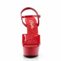 Pleaser DELIGHT-609 - Red Pat/Red 8 Pleaser DELIGHT-609 - Red Pat/Red