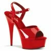Pleaser DELIGHT-609 - Red Pat/Red