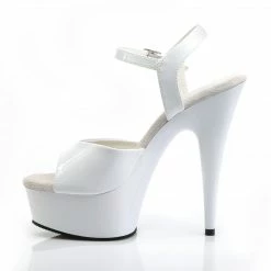 Pleaser Exotic Dancing DELIGHT-609 - Wht Pat/Wht