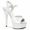 Pleaser Exotic Dancing DELIGHT-609 - Wht Pat/Wht