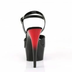 Pleaser DELIGHT-609BR - Blk Pat/Red-Blk