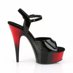 Pleaser DELIGHT-609BR - Blk Pat/Red-Blk