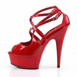 Pleaser Exotic Dancing DELIGHT-612 - Red/Red 9 Pleaser Exotic Dancing DELIGHT-612 - Red/Red