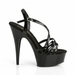 Pleaser DELIGHT-613 - Blk Pat/Blk 11 Pleaser DELIGHT-613 - Blk Pat/Blk