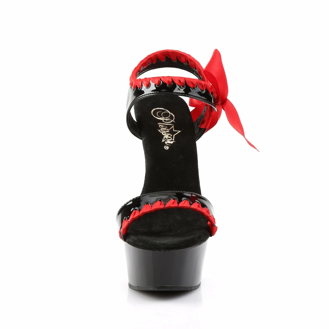 Pleaser DELIGHT-615 - Blk-Red/Blk 4 Pleaser DELIGHT-615 - Blk-Red/Blk