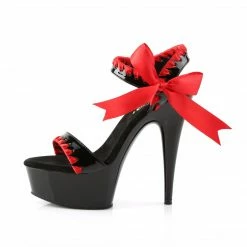 Pleaser DELIGHT-615 - Blk-Red/Blk 9 Pleaser DELIGHT-615 - Blk-Red/Blk