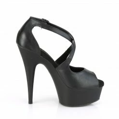 Pleaser Exotic Dancing DELIGHT-621 - Blk Faux Leather/Blk Matte 11 Pleaser Exotic Dancing DELIGHT-621 - Blk Faux Leather/Blk Matte