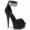 Pleaser Exotic Dancing DELIGHT-625 - Blk Faux Suede/Blk Matte 1 Pleaser Exotic Dancing DELIGHT-625 - Blk Faux Suede/Blk Matte
