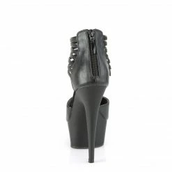 Pleaser DELIGHT-626 - Blk Faux Leather/Blk Matte