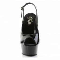Pleaser DELIGHT-654 - Blk/Blk Exotic Dancing