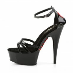 Pleaser DELIGHT-662 - Blk Pat/Blk