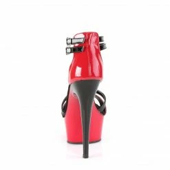 Pleaser Exotic Dancing DELIGHT-663 - Red-Blk Pat/Red-Blk