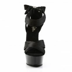 Pleaser DELIGHT-668 - Blk Satin/Blk Exotic Dancing