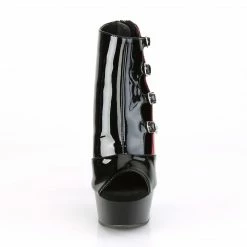 Pleaser DELIGHT-681 - Blk-Red Pat/Blk