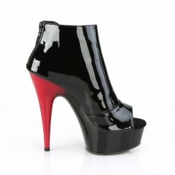 Pleaser DELIGHT-681 - Blk-Red Pat/Blk 11 Pleaser DELIGHT-681 - Blk-Red Pat/Blk