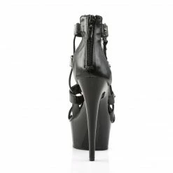 Pleaser Exotic Dancing DELIGHT-682 - Blk Faux Leather/Blk 10 Pleaser Exotic Dancing DELIGHT-682 - Blk Faux Leather/Blk