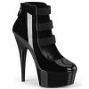 Pleaser DELIGHT-684 - Blk Pat/Blk