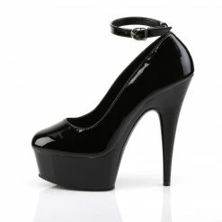 Pleaser DELIGHT-686 - Blk Pat/Blk