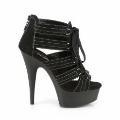 Pleaser DELIGHT-693 - Blk Microfiber/Blk Matte 11 Pleaser DELIGHT-693 - Blk Microfiber/Blk Matte