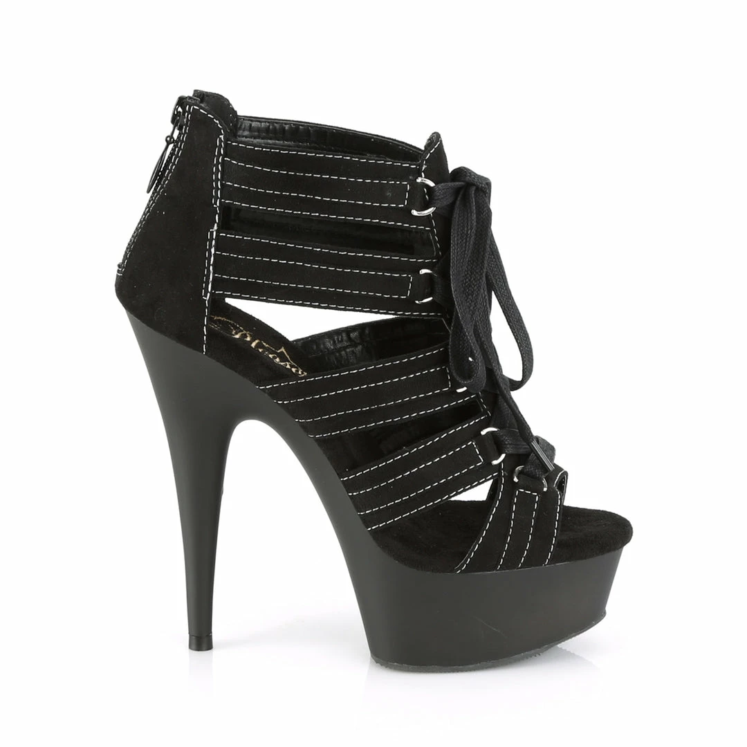 Pleaser DELIGHT-693 - Blk Microfiber/Blk Matte 7 Pleaser DELIGHT-693 - Blk Microfiber/Blk Matte