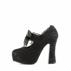 Demonia Punk & Goth DEMON-11 - Blk Satin-Blk Lace
