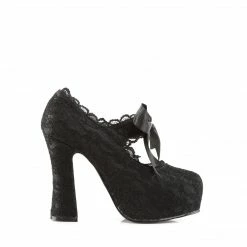 Demonia Punk & Goth DEMON-11 - Blk Satin-Blk Lace