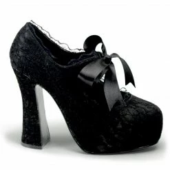 Demonia Punk & Goth DEMON-11 - Blk Satin-Blk Lace