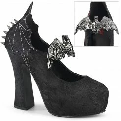 Demonia Punk & Goth DEMON-18 - Blk Satin-Blk Lace