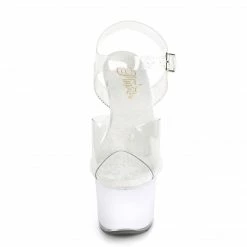 Pleaser Exotic Dancing DISCOLITE-708 - Clr/White Glow