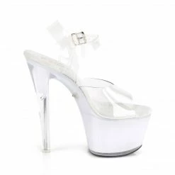 Pleaser Exotic Dancing DISCOLITE-708 - Clr/White Glow