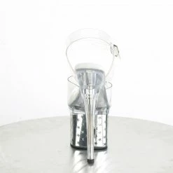 Pleaser Exotic Dancing DISCOLITE-708STAR - Clr/Slv Chrome