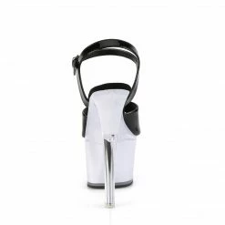 Pleaser DISCOLITE-709 - Blk Pat/White Glow Exotic Dancing 10 Pleaser DISCOLITE-709 - Blk Pat/White Glow Exotic Dancing