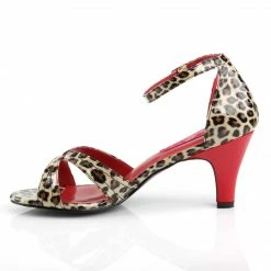 Pleaser Pink Label DIVINE-435 - Cheetah Print Faux Leather