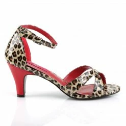 Pleaser Pink Label DIVINE-435 - Cheetah Print Faux Leather