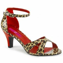 Pleaser Pink Label DIVINE-435 - Cheetah Print Faux Leather