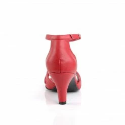 Pleaser Pink Label DIVINE-435 - Red Faux Leather